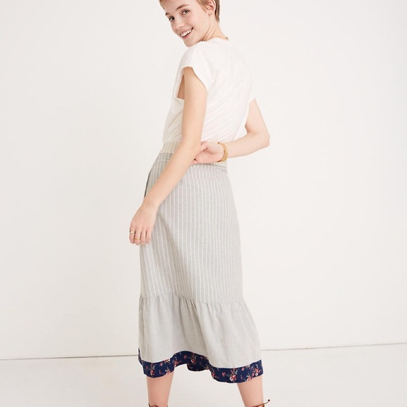 Madewell The New Denim Project Patchwork Skirt - Picture 11 of 13